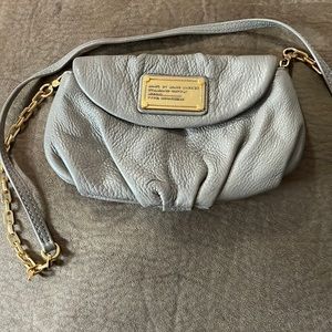 Marc Jacobs leather clutch with strap